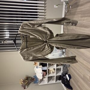 Elegant Olive Green Women's Jacket